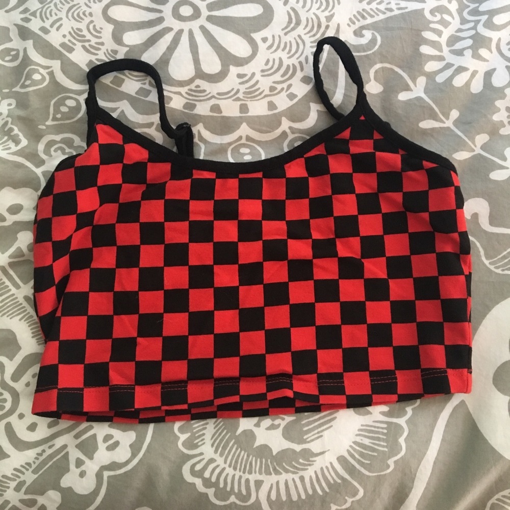 Checkered Crop Top